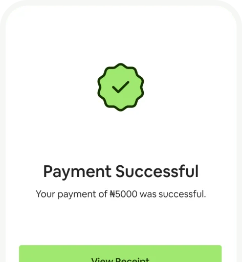 Sub-section of the payment successful page on Zappie checkout